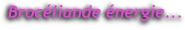Brocéliande énergie...